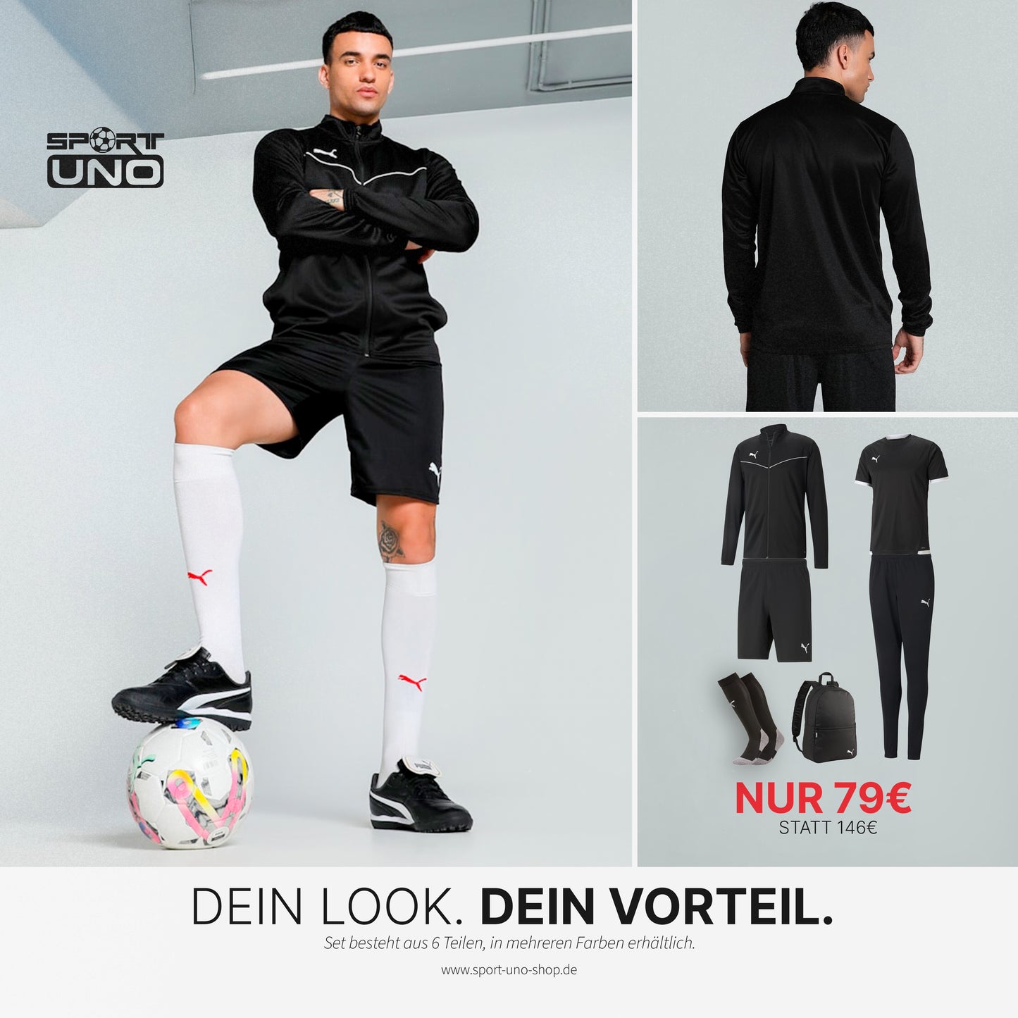 Puma Fußball-Trainingsset für Erwachsene | 6-teilig | 46% sparen