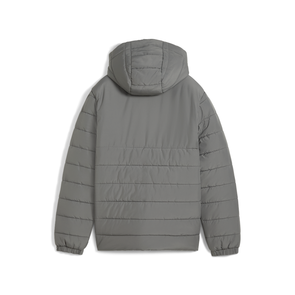 Teamadditions Hooded Wattierte Jacke Jr Grau