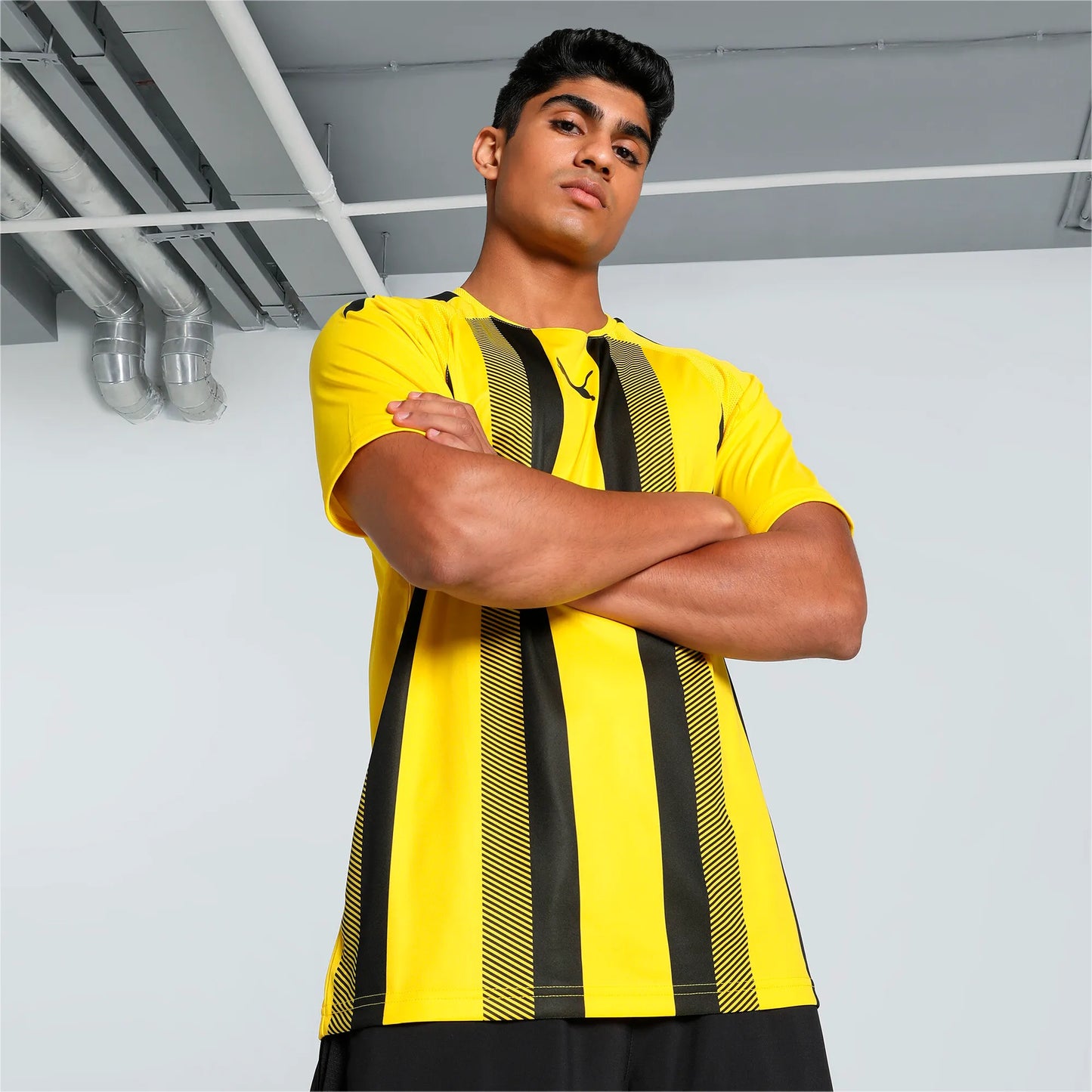 teamLIGA Gestreiftes Trikot Gelb
