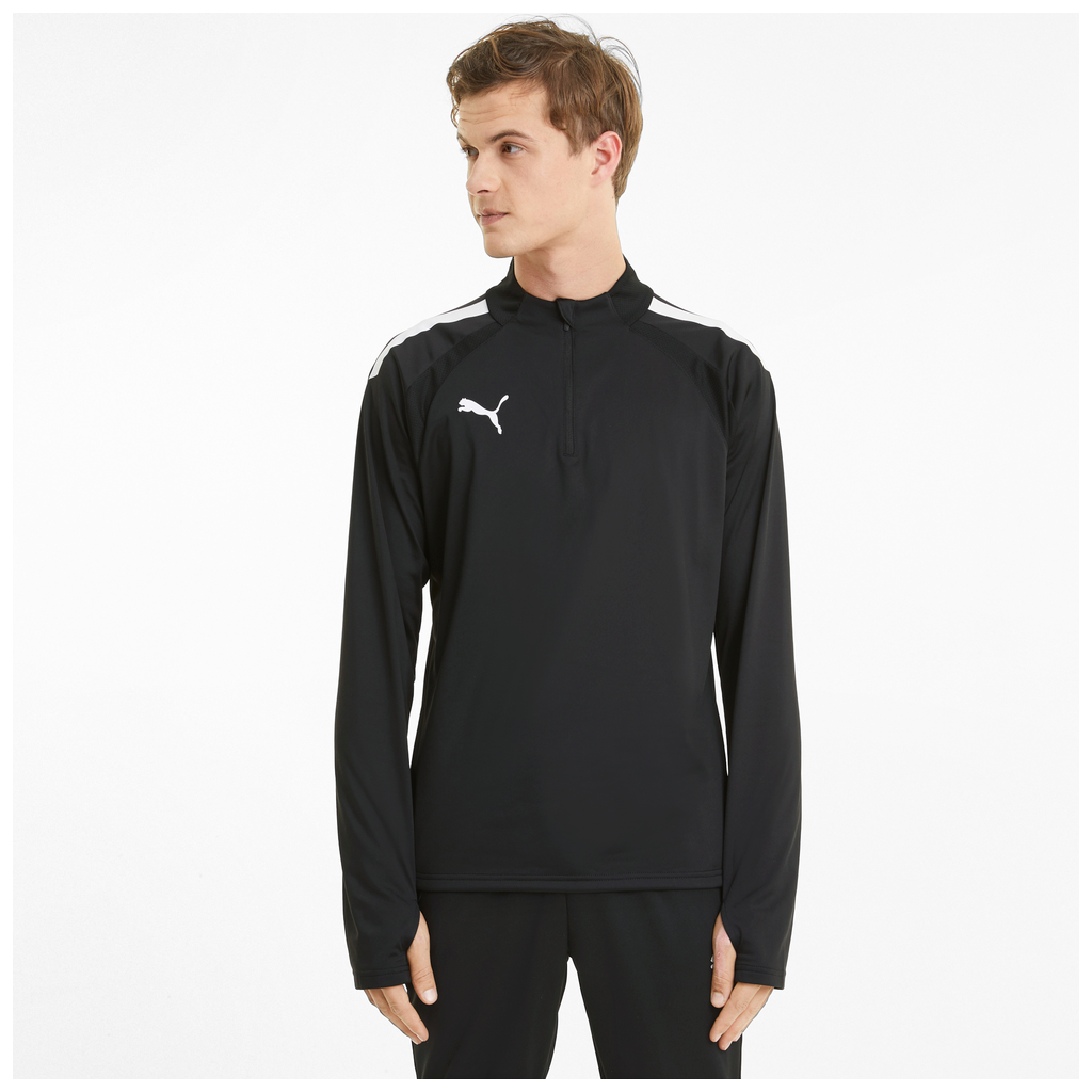 Teamliga 1/4 Zip Top Schwarz