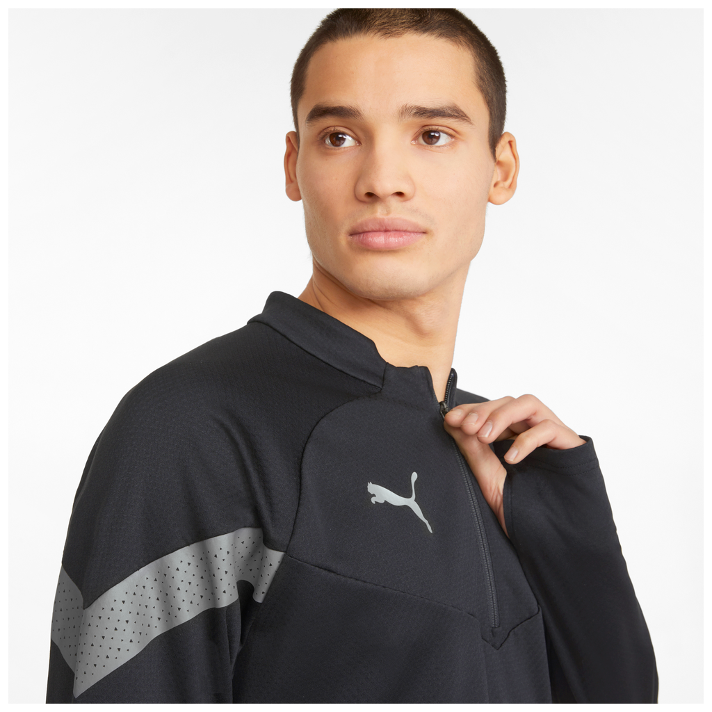 Teamfinal Training 1/4 Zip Top Schwarz