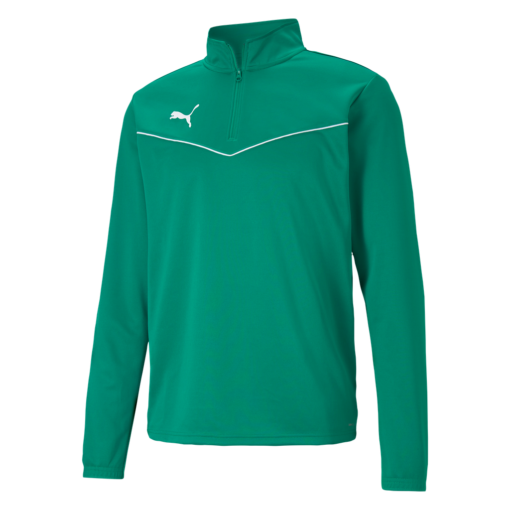 teamRISE 1/4 Zip Top Zelena