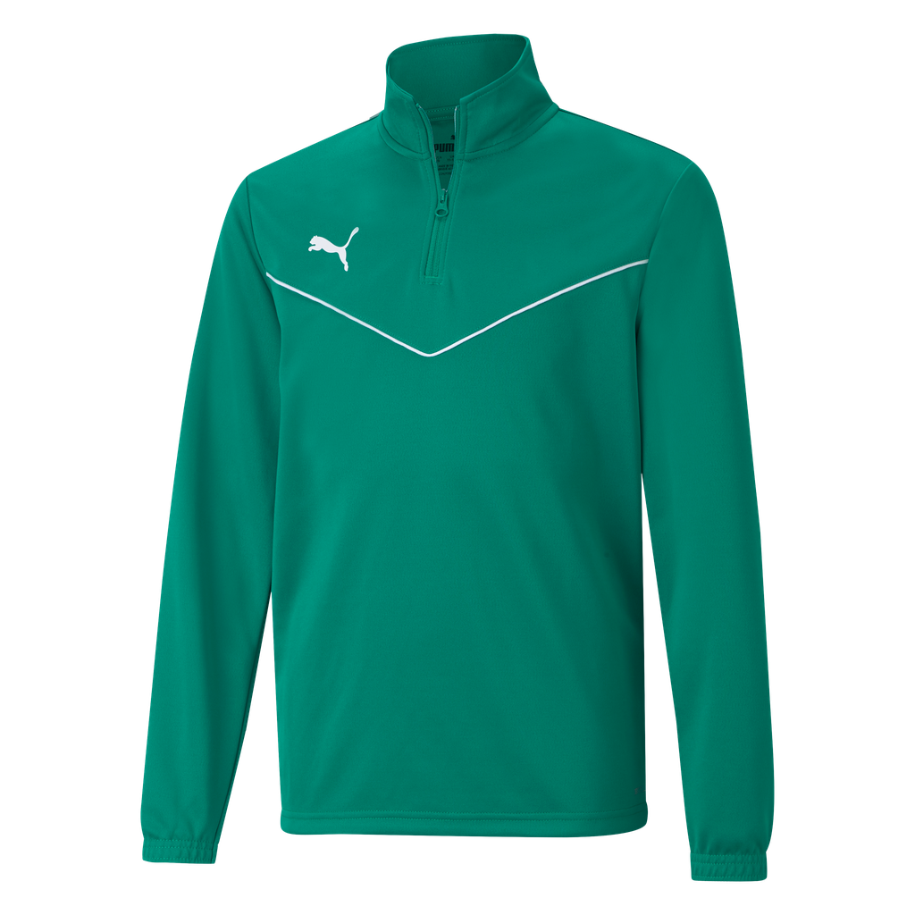 teamRISE 1/4 Zip Top Jr Grün