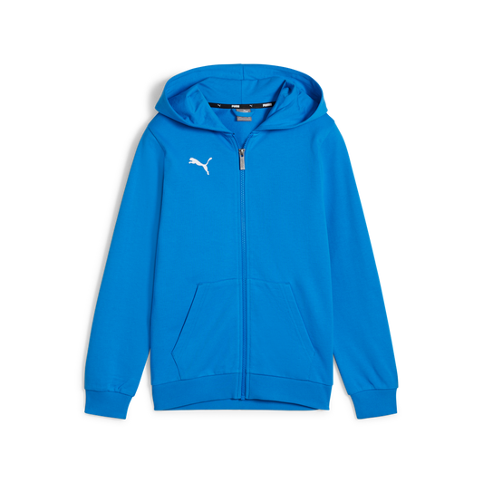 Teamgoal Casuals Hooded Jacket Jr Blau 02