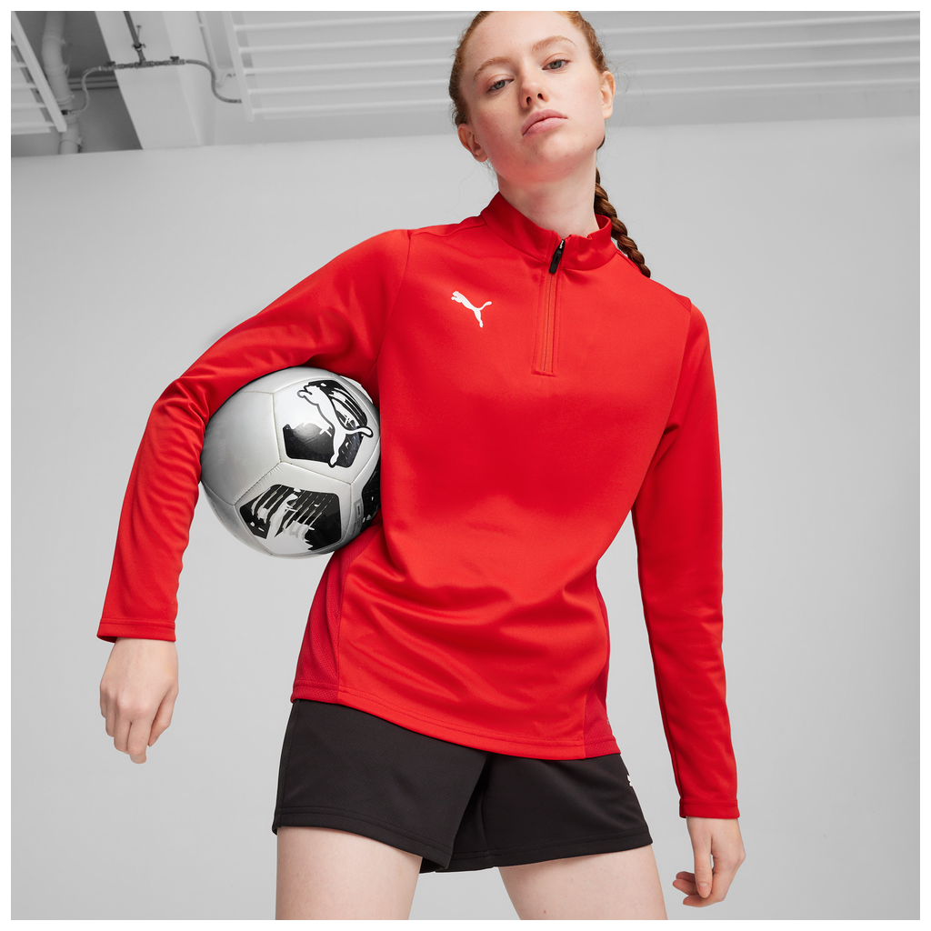 Teamgoal Training 1/4 Zip Top Wmn Rot