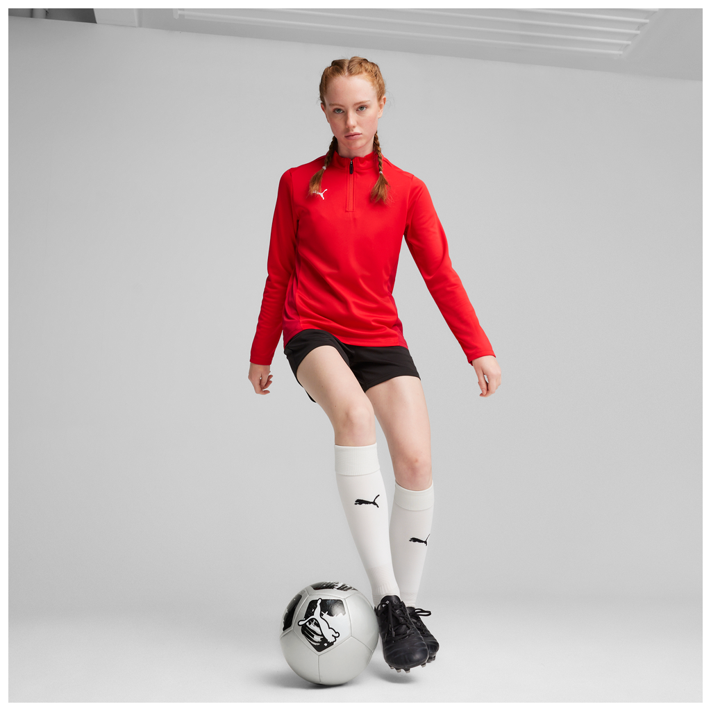 Teamgoal Training 1/4 Zip Top Wmn Rot