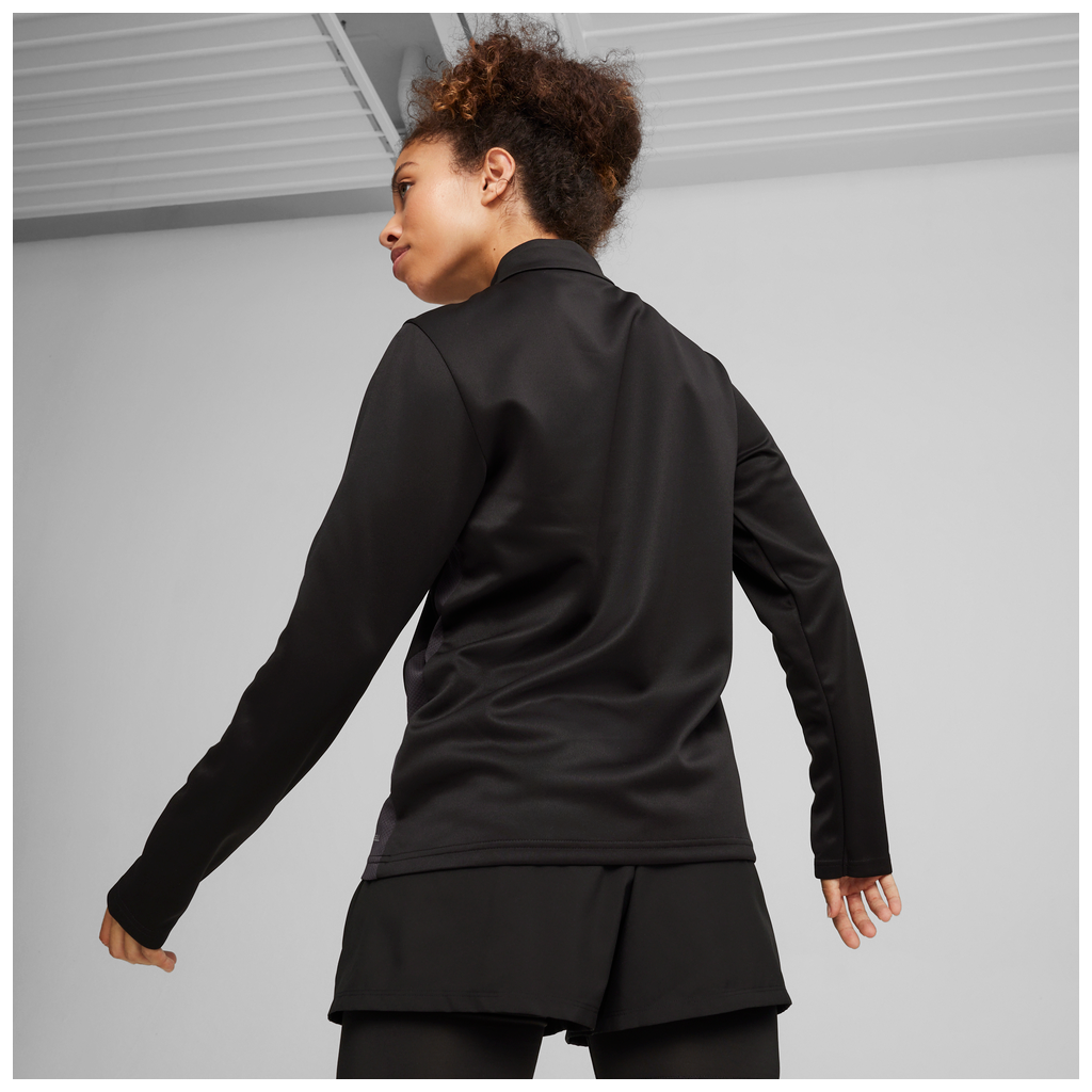 Teamgoal Training 1/4 Zip Top Wmn Schwarz