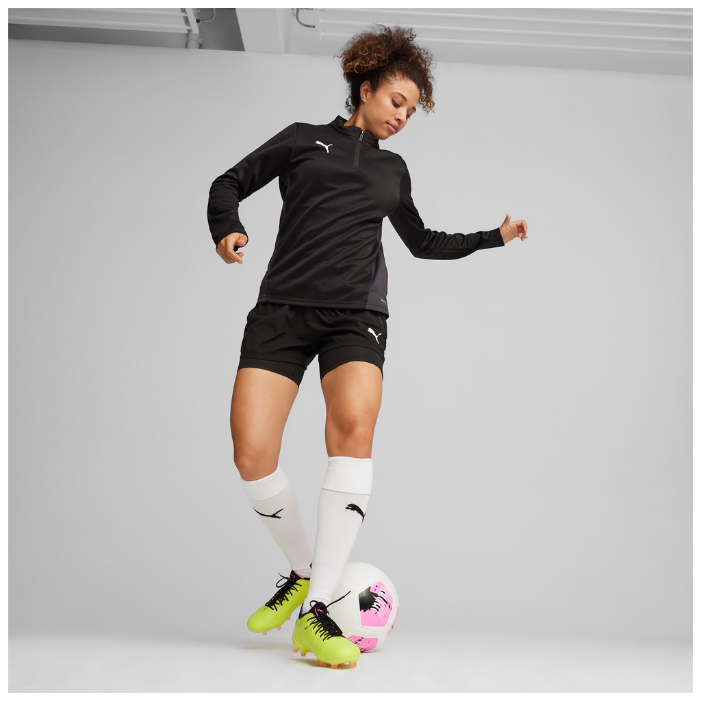 Teamgoal Training 1/4 Zip Top Wmn Schwarz