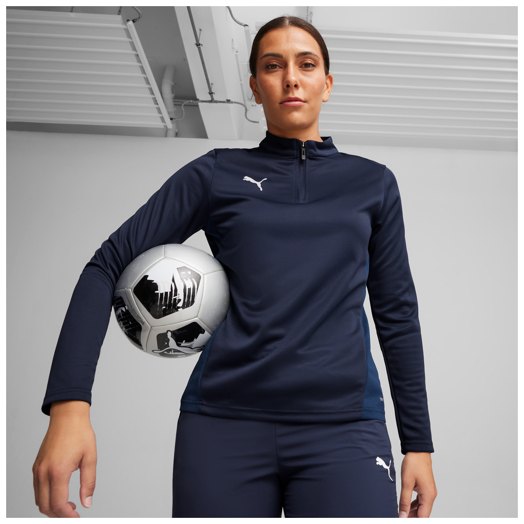 Teamgoal Training 1/4 Zip Top Wmn Blau 06