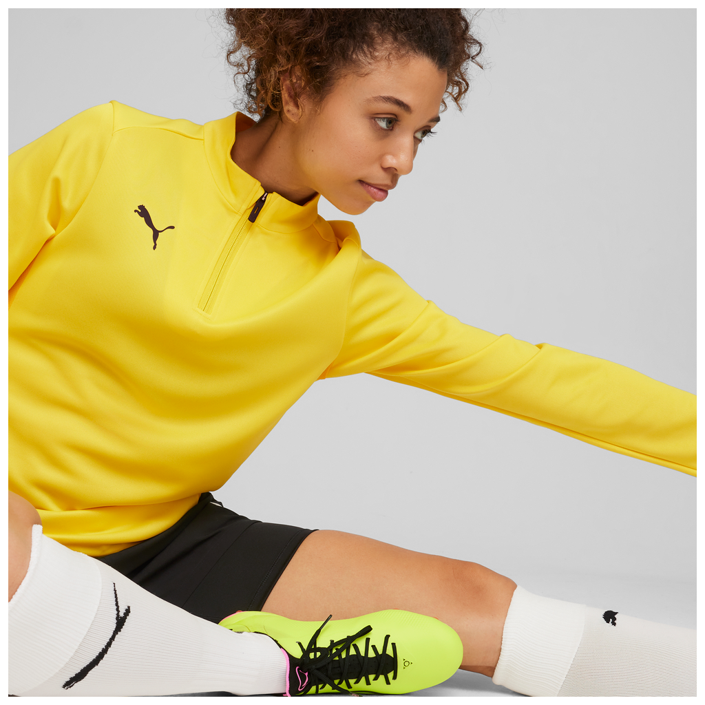 Teamgoal Training 1/4 Zip Top Wmn Gelb