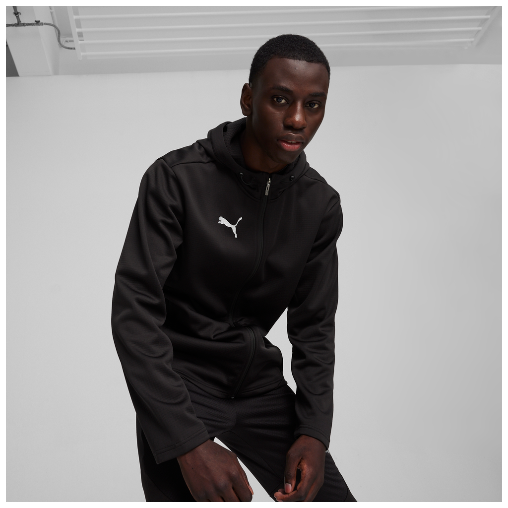 teamFINAL Trainings-Fleecejacke Schwarz