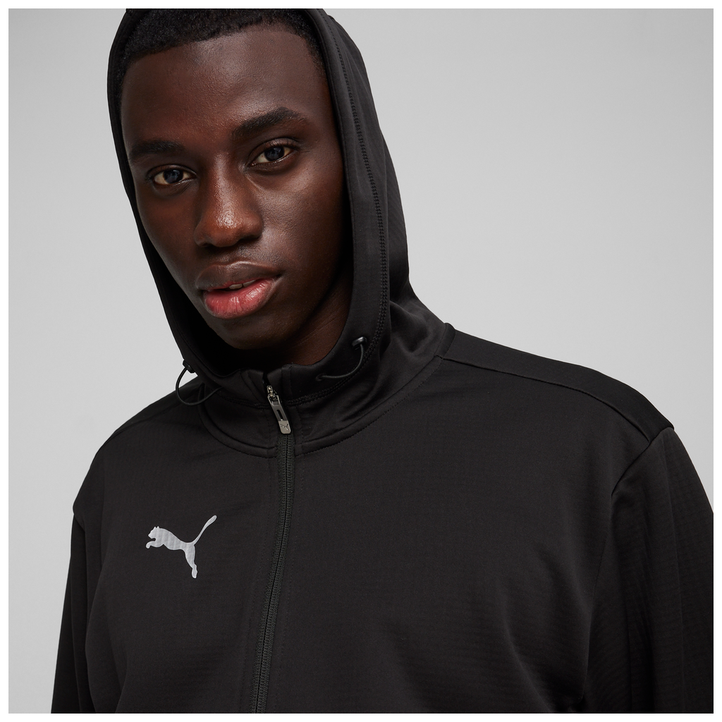 teamFINAL Trainings-Fleecejacke Schwarz