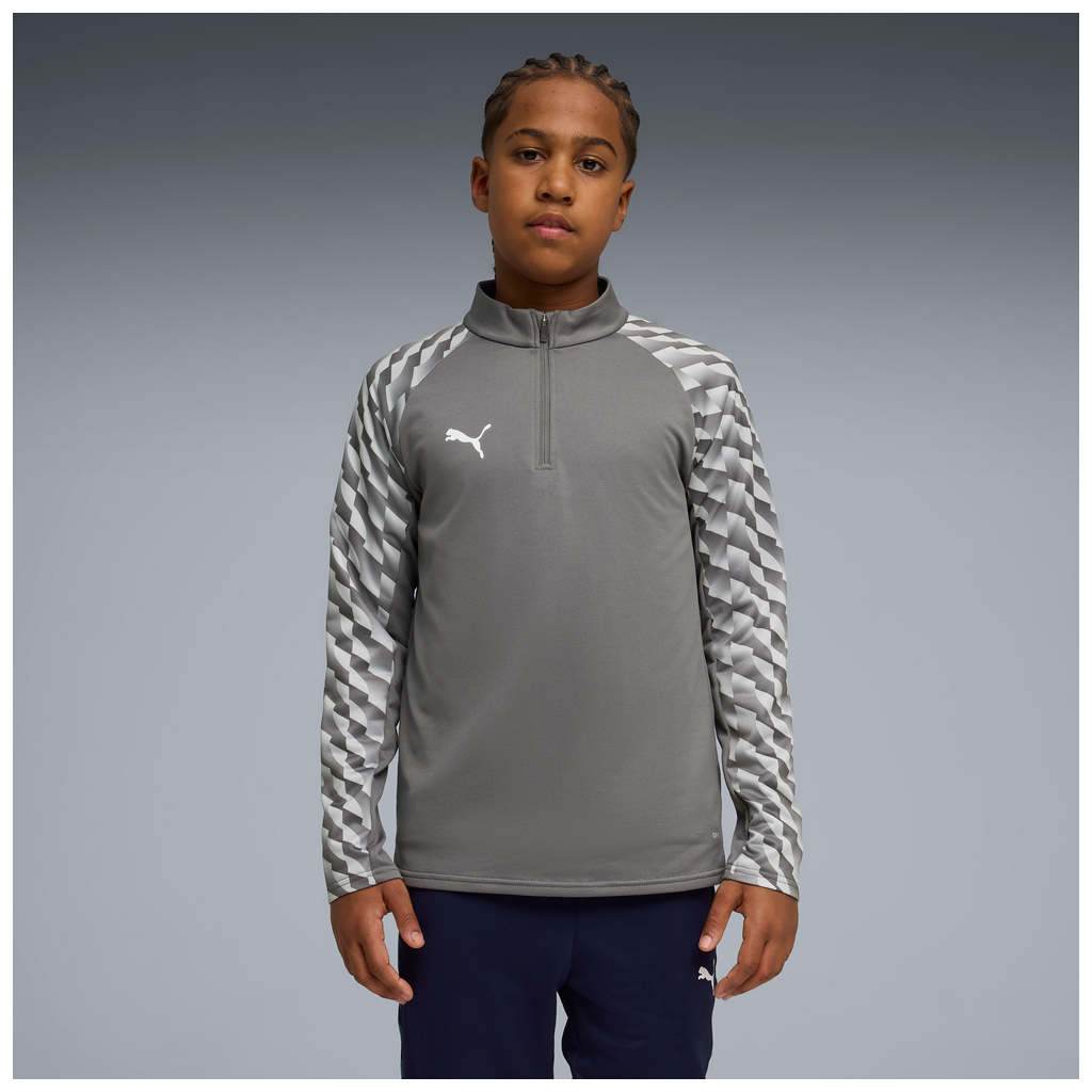 teamLIGA26 Training 1/4 Zip Top Jr Grau