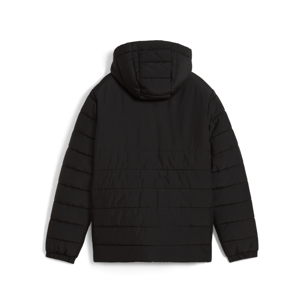 Teamadditions Hooded Wattierte Jacke Jr Schwarz