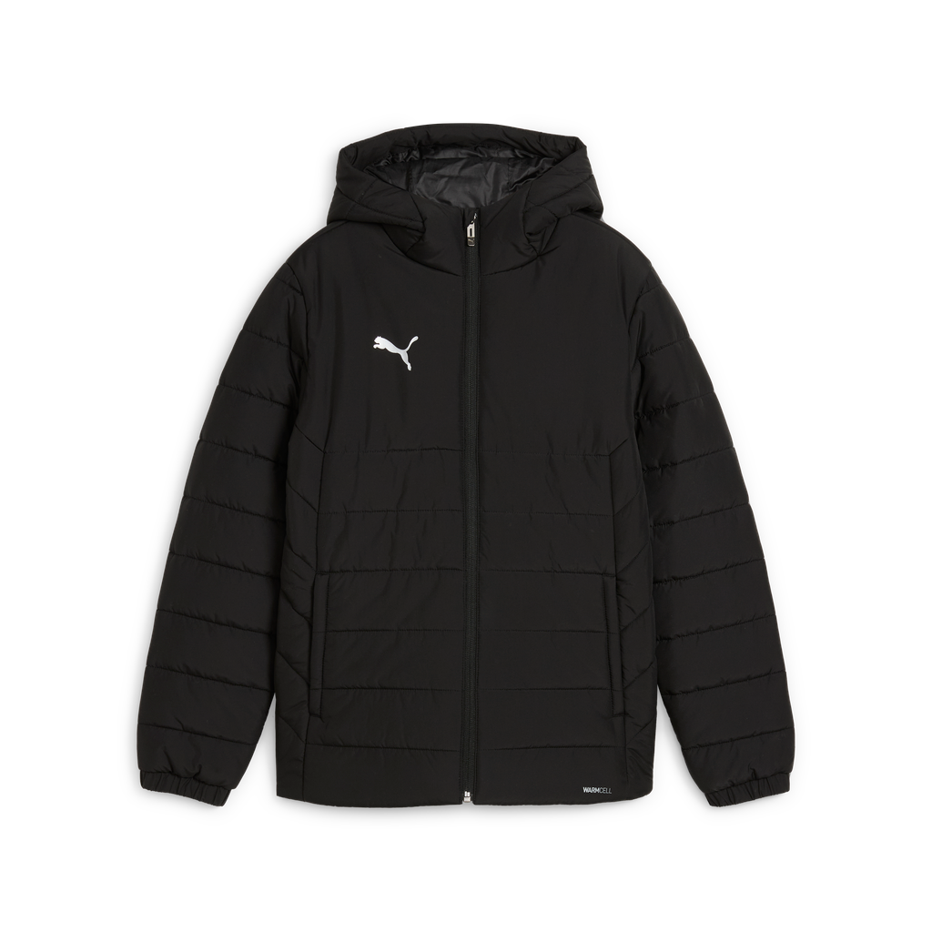 Teamadditions Hooded Wattierte Jacke Jr Schwarz