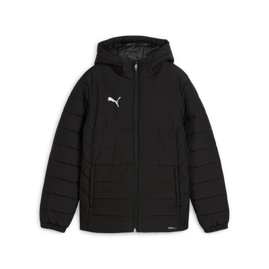 Teamadditions Hooded Wattierte Jacke Jr Schwarz