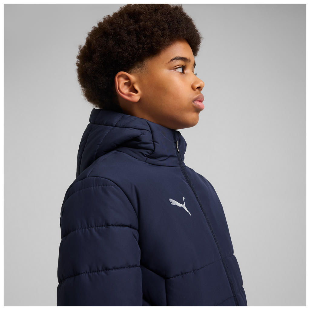 Teamadditions Hooded Wattierte Jacke Jr Blau