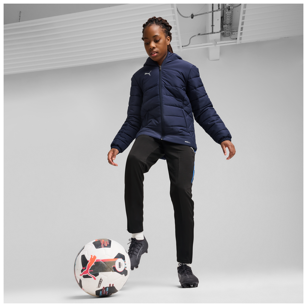 Teamadditions Hooded Wattierte Jacke Jr Blau