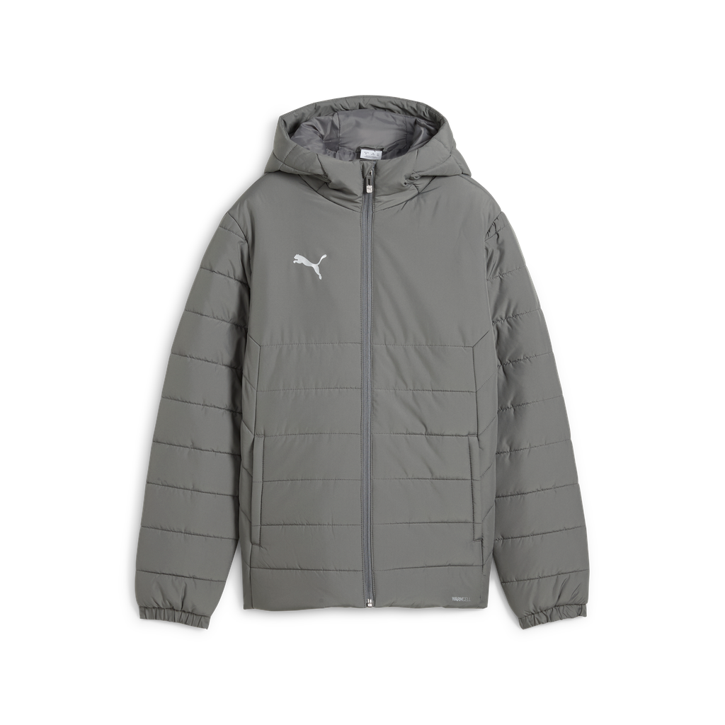 Teamadditions Hooded Wattierte Jacke Jr Grau