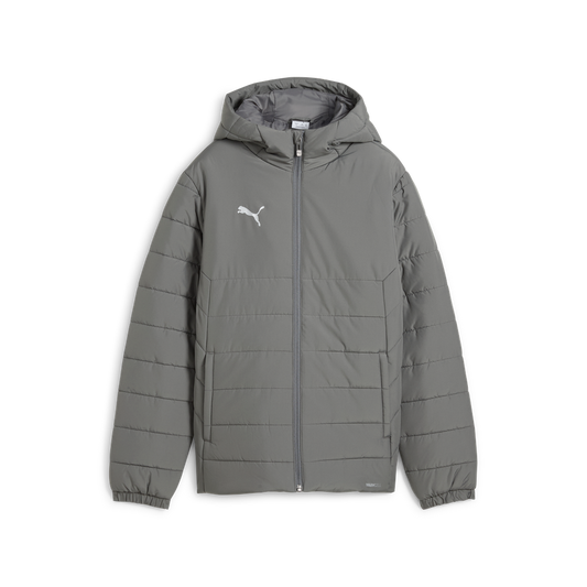 Teamadditions Hooded Wattierte Jacke Jr Grau