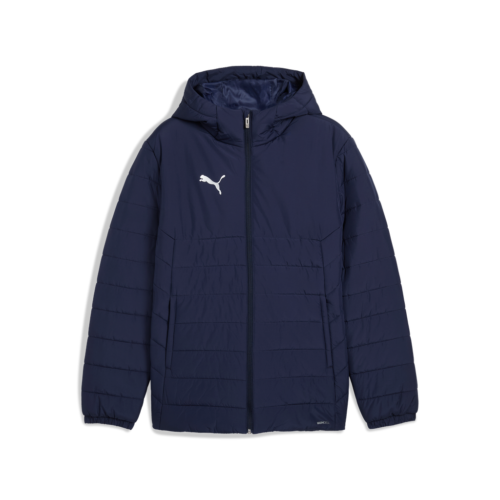 Teamadditions Wattierte Jacke Mit Kapuze, Blau