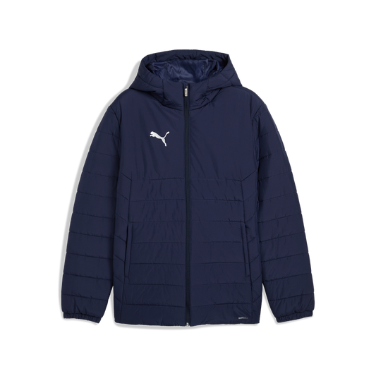 Teamadditions Wattierte Jacke Mit Kapuze, Blau
