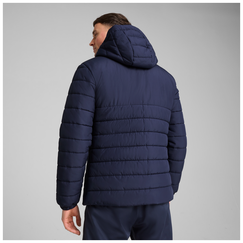 Teamadditions Wattierte Jacke Mit Kapuze, Blau
