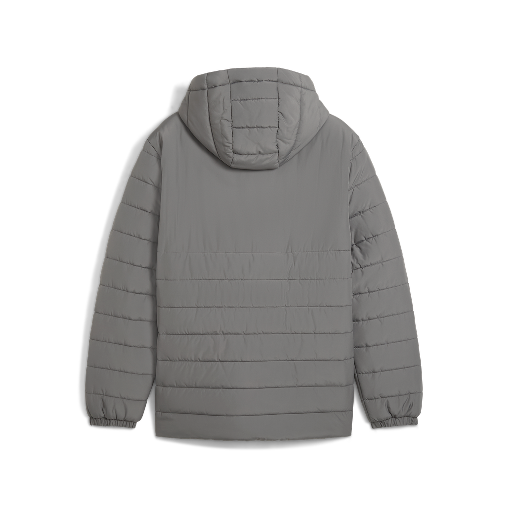 Teamadditions Wattierte Jacke Mit Kapuze, Grau