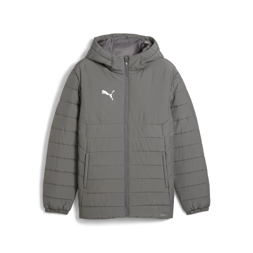 Teamadditions Wattierte Jacke Mit Kapuze, Grau