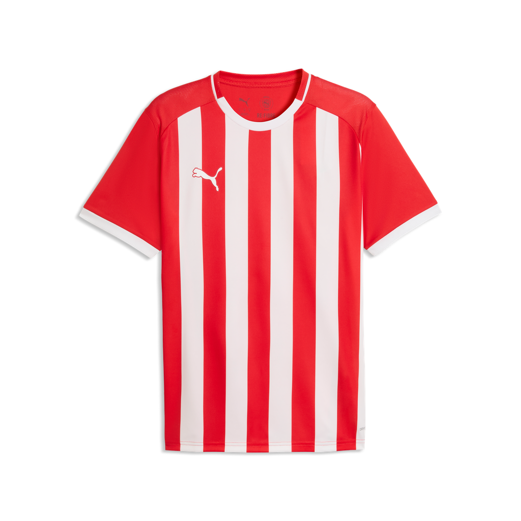 teamLIGA26 Gestreiftes Trikot Rot 01