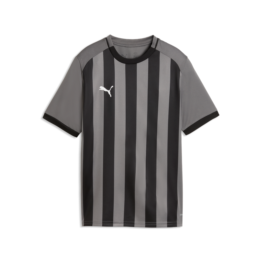 teamLIGA26 Gestreiftes Trikot Jr Grau