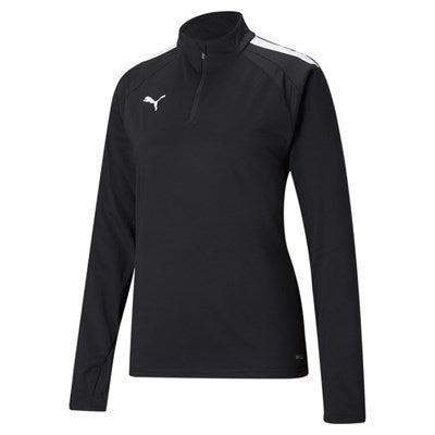 teamLIGA 1/4 Zip Top W Schwarz