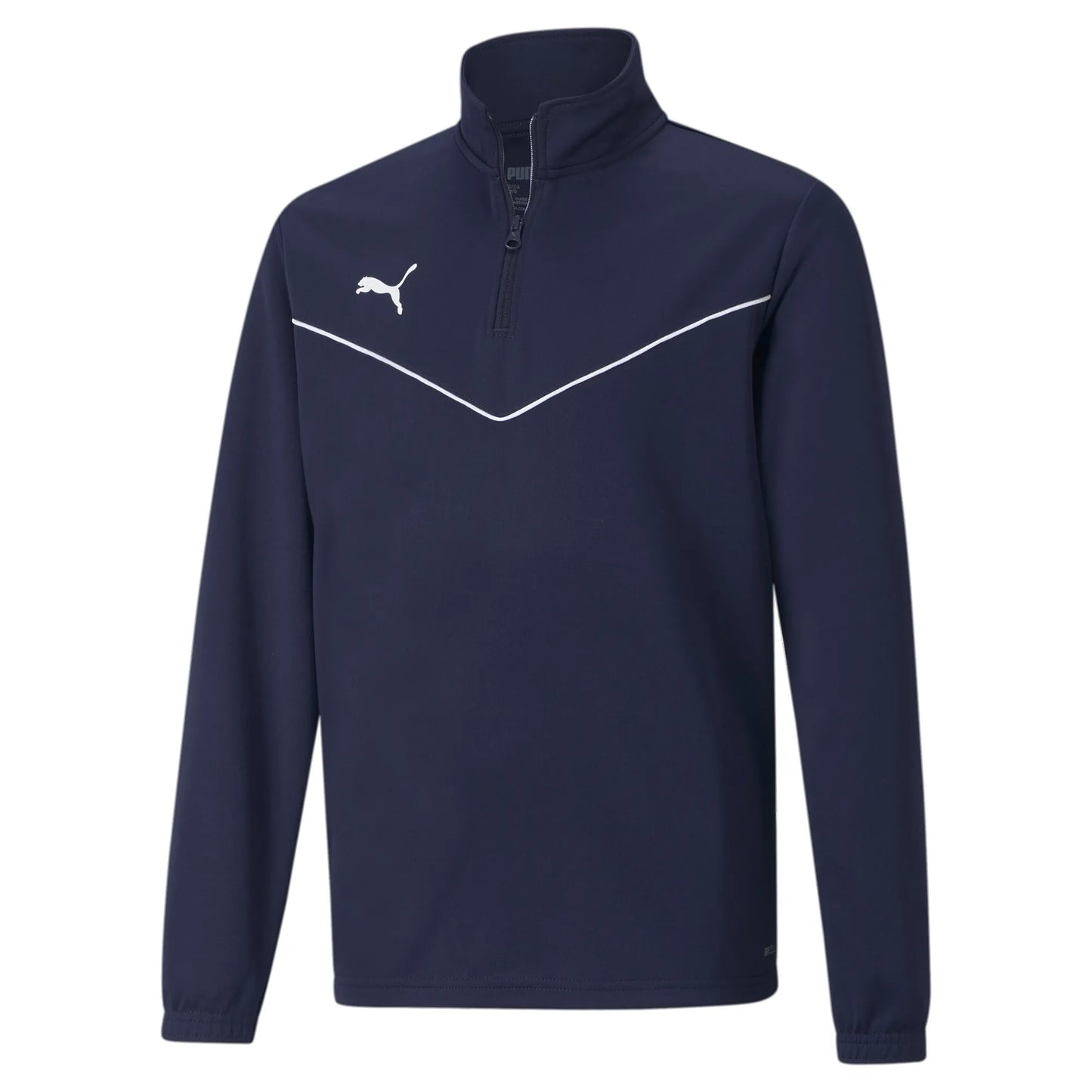 teamRISE 1/4 Zip Top Jr Blau