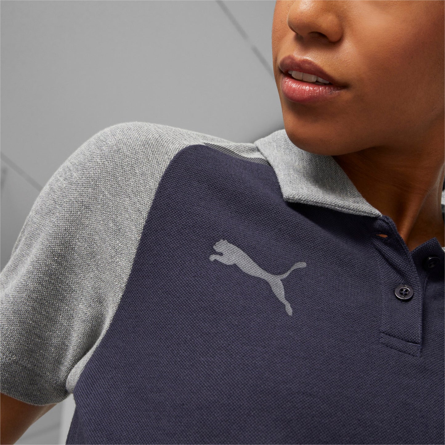 teamCUP Casuals Polo Wmn Blau