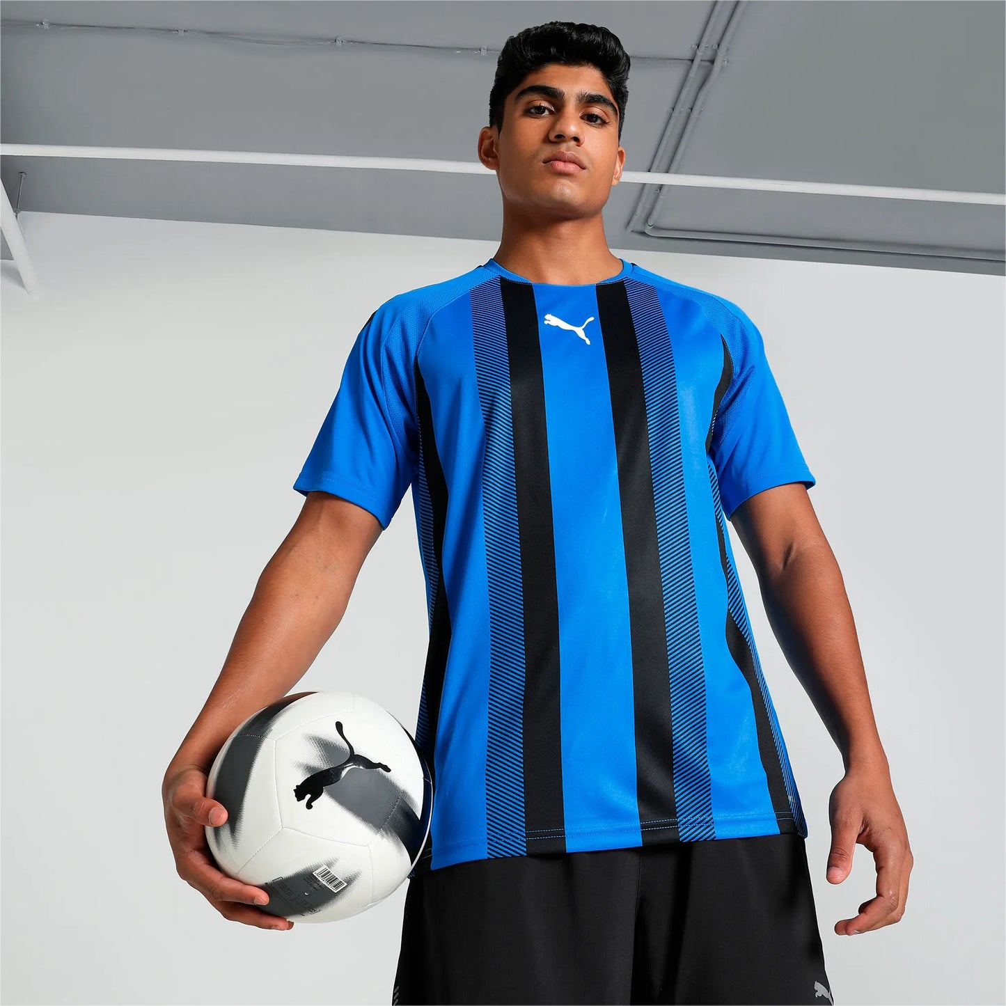 teamLIGA Gestreiftes Trikot Blau